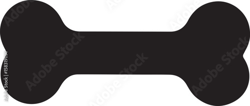 Dog bone silhouette, dog bone icon, bone icon, dog bone logo vector illustration isolated on a background