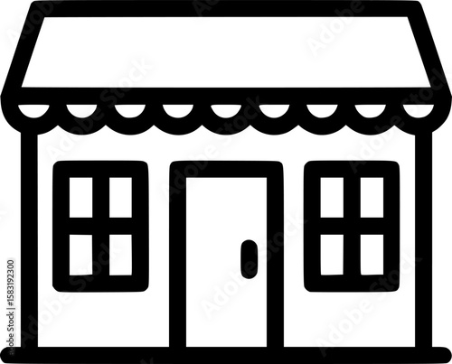 Restaurant Icon Outline Vector Illustration
