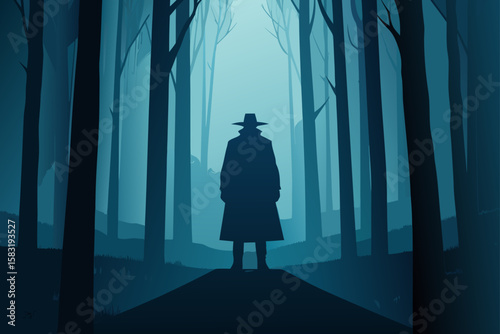 silhouette of a woman in the dark