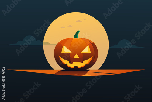 A group of bats flying over a summer campfire vector illustration