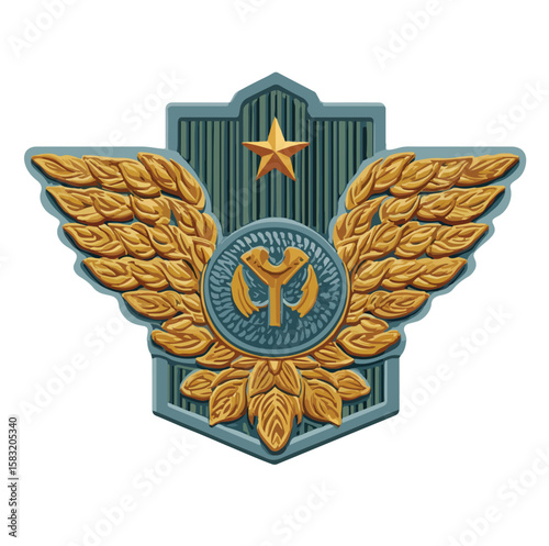 chief warrant officer rank isolated in White Backgroundd, chief warrant officer rank vector, Flat lay vector illustration