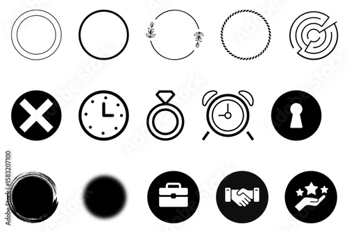 Black, White Icon Collection