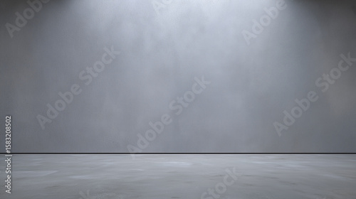 Wallpaper Mural Smooth gray concrete wall and floor with soft lighting creating calm and minimalistic contemporary interior space perfect for modern design or background use Torontodigital.ca
