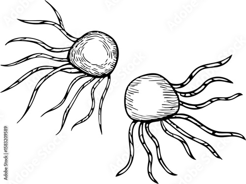 Early cancer diagnosis relies on identifying abnormal cell growth with detailed medical illustration for awareness