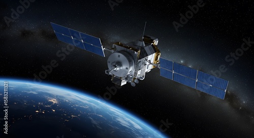 Stunning Satellite Orbiting Earth: A Breathtaking View of Space Exploration