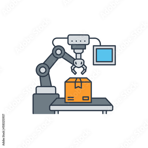 Cobot Packaging Station Icon