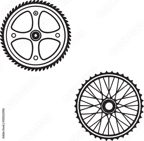 bicycle wheel icon