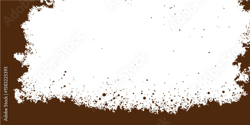 Abstract grunge background with ink splashes, a dirty paper texture, and a liquid paint design frame illustration