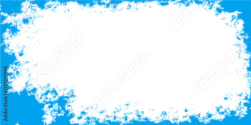 Wallpaper Mural Blue grunge frame with snowflakes, a winter holiday design illustration Torontodigital.ca