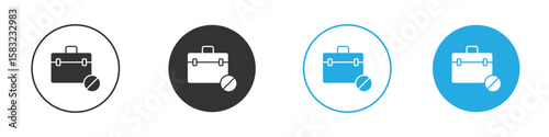 Unemployment icon, simple flat style, illustration, logo sign symbol pictogram template, for ui or ux.