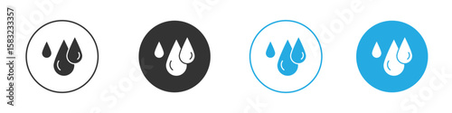 Tear drop icon, simple flat style, illustration, logo sign symbol pictogram template, for ui or ux.