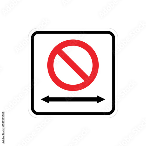 Free Download Flat design no parking icon with red prohibition mark - GFXLoad