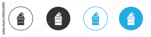 Referendum icon, simple flat style, illustration, logo sign symbol pictogram template, for ui or ux.