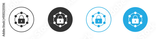 Private network icon, simple flat style, illustration, logo sign symbol pictogram template, for ui or ux.