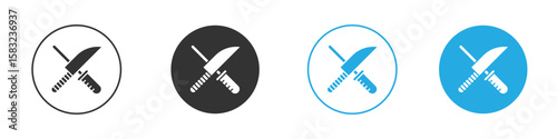 Knife sharpener icon, simple flat style, illustration, logo sign symbol pictogram template, for ui or ux.