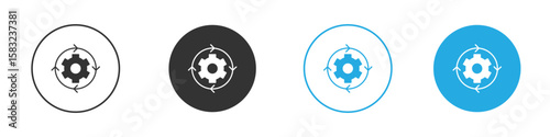 Implementation icon, simple flat style, illustration, logo sign symbol pictogram template, for ui or ux.