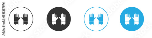 Gloves icon, simple flat style, illustration, logo sign symbol pictogram template, for ui or ux.