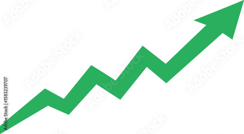 green stock market uptrend chart graph png file