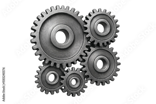 gears on white background