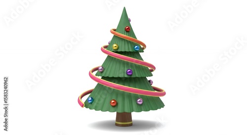 Stylized christmas tree illustration