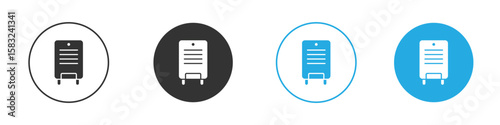 Air purifier icon, simple flat style, illustration, logo sign symbol pictogram template, for ui or ux.