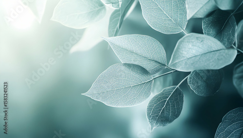 Soft light on delicate leaves
