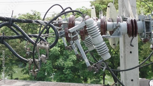 Electrical fuse system on the electric pole
