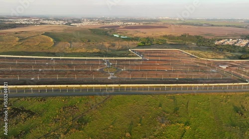 Wallpaper Mural Vista aérea da cidade de Paulínia no interior de São Paulo. Diversas obras em andamento de condomínios residenciais. Torontodigital.ca