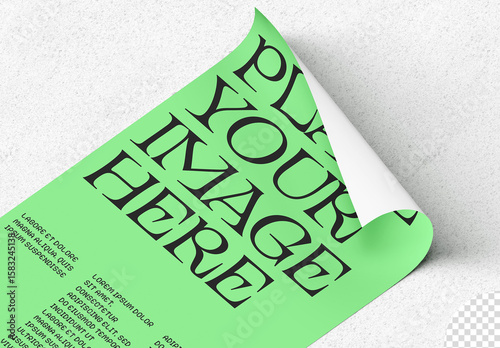 Stationery Roll Paper Poster Mockup