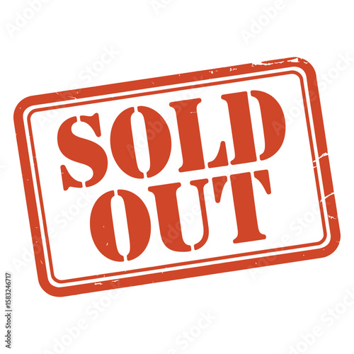 Sold out stamp sold out grunge square sign
