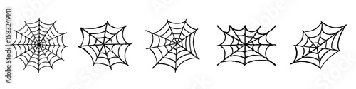 Spider web vector. Web icon
