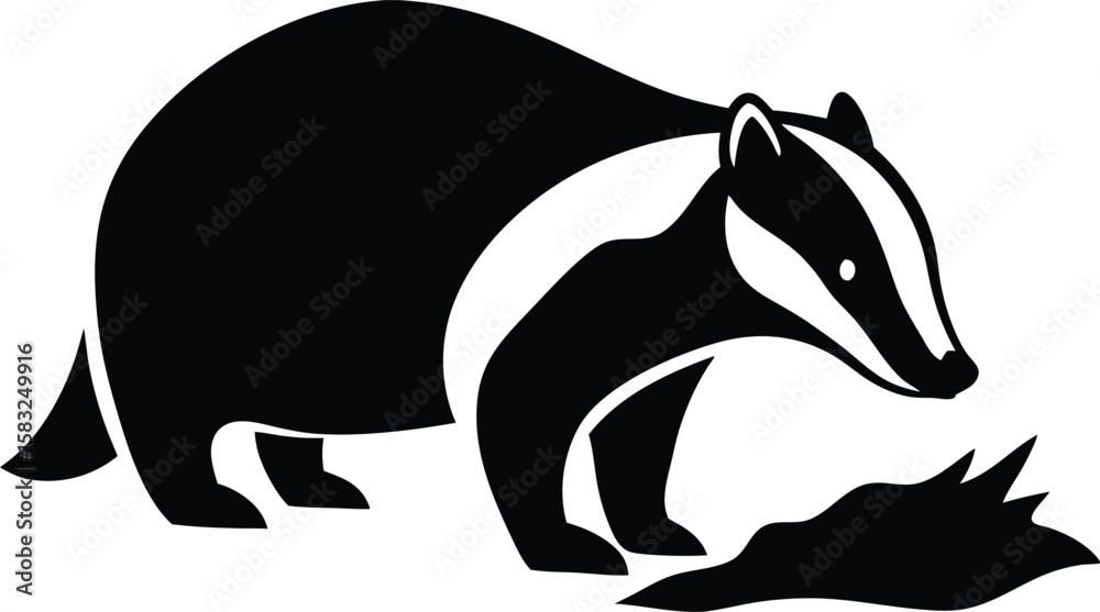 Obraz premium vector illustration of a wolf