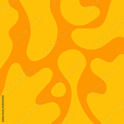 abstract background with orange flames. Lava slime blob. Melted cheese slime blob wallpaper seamless	
