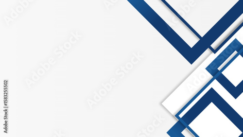 Modern abstract background with diagonal blue and white.