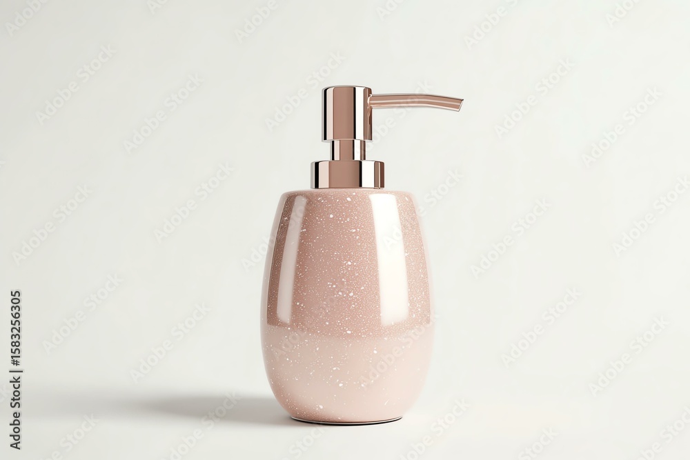 Obraz premium soap dispenser midpump, isolated on white background, crisp and modern, studiograde lighting