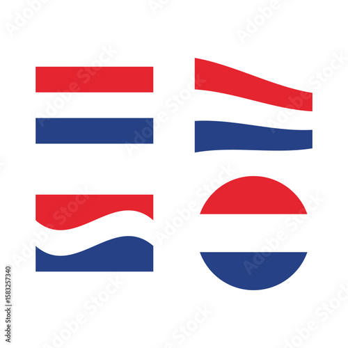 Free Download Creative Netherlands Flag Vector Library - Versatile Design Elements Kit - GFXLoad
