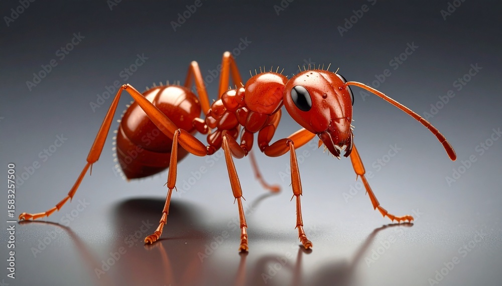 ant on a white background ant on a white background