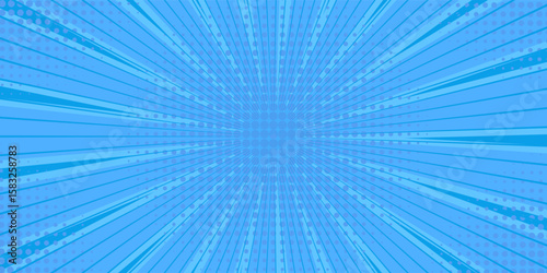 Abstract blue comic zoom background vector illustration eps10.