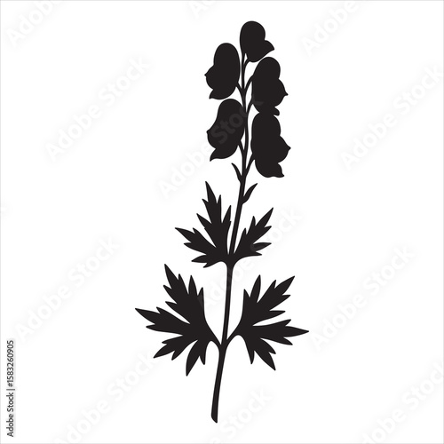silhouette of a tree with flowers