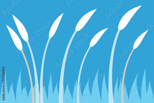 hoarfrost coating tall dry grasses.svg