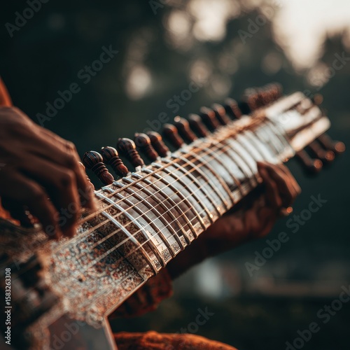 Close-up of hands playing a sitar (1)