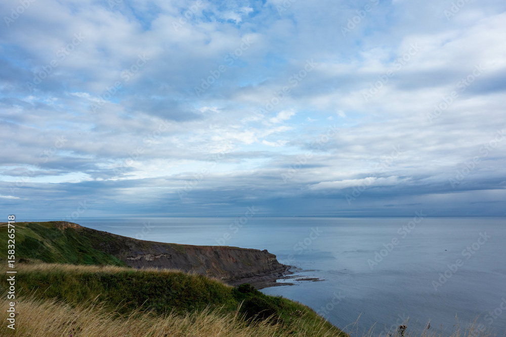 Naklejka premium Clifftop, Whitby, North Yorkshire, UK , Coast, Sea 
