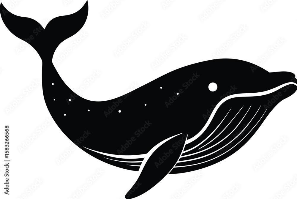 Fototapeta premium vector illustration of a dolphin 