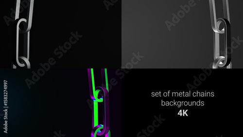 set of metal chains 
backgrounds. Pack of 3 dark backgrounds