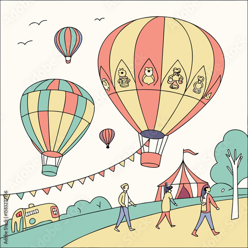 hot air balloons