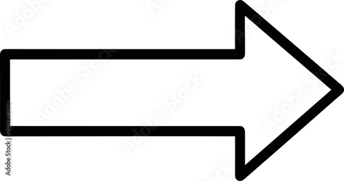 two white arrow in opposite direction pointing left and right with black outline