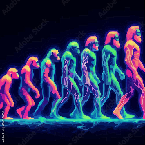 
alternative digital art showing the evolution of humanity 87