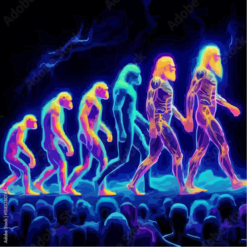 
alternative digital art showing the evolution of humanity 86