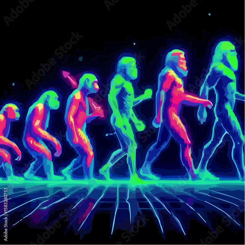 
alternative digital art showing the evolution of humanity 84