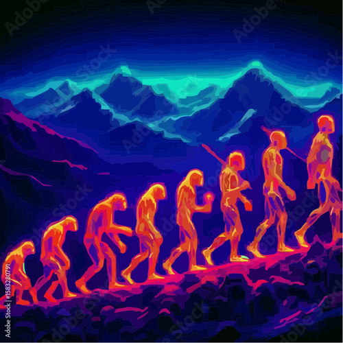 
alternative digital art showing the evolution of humanity 81